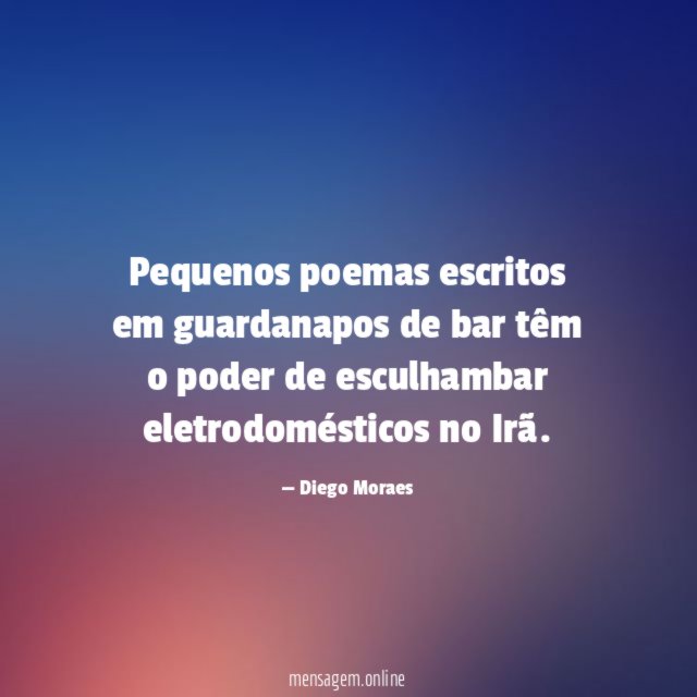 Pequenos poemas escritos em guardanapos de bar têm