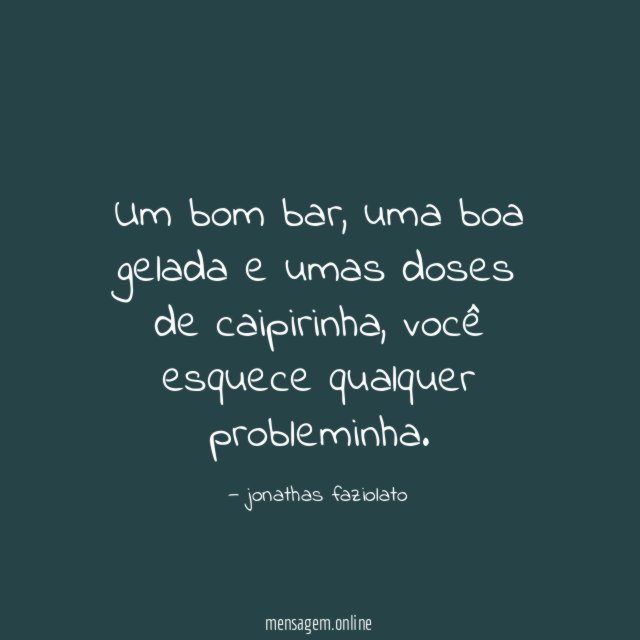 Um bom bar