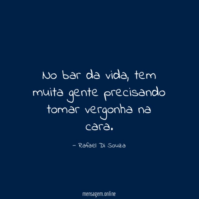 No bar da vida
