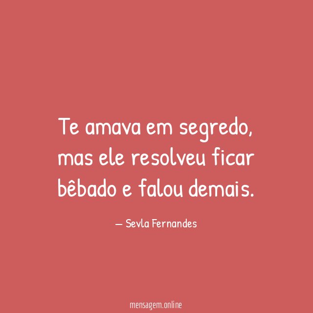 Te amava em segredo