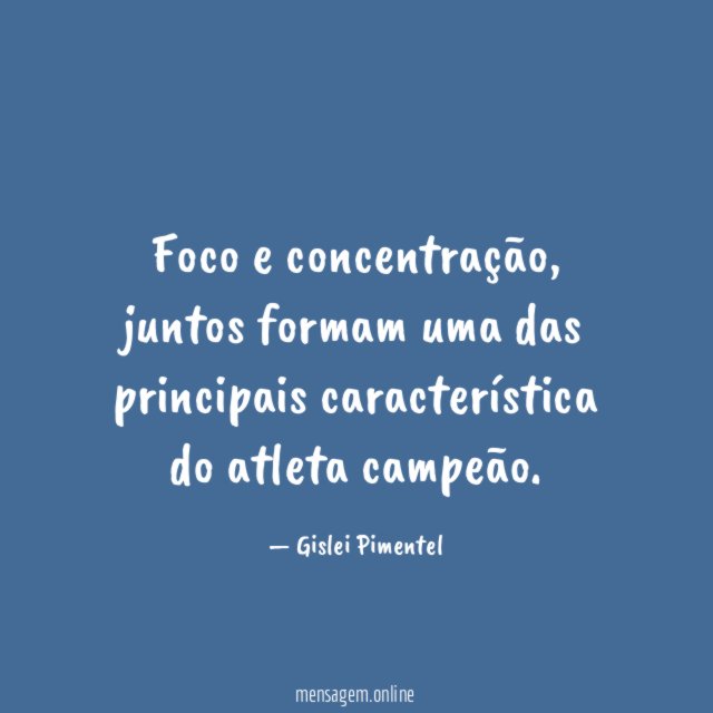 Foco e concentração