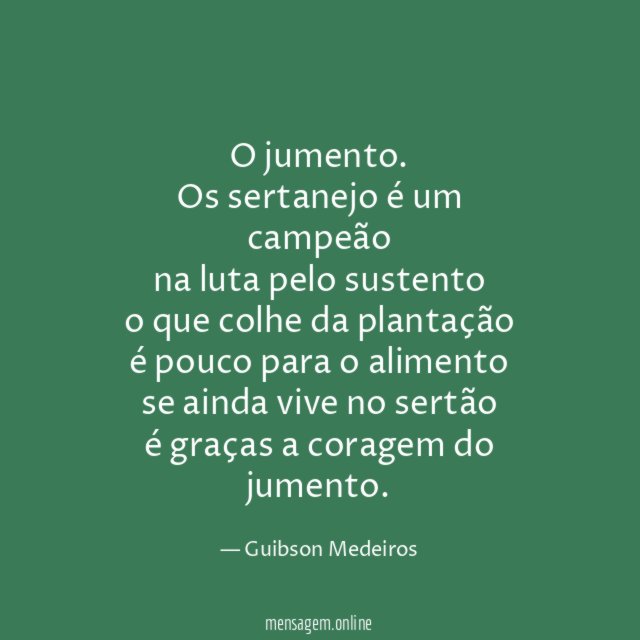 O jumento.
