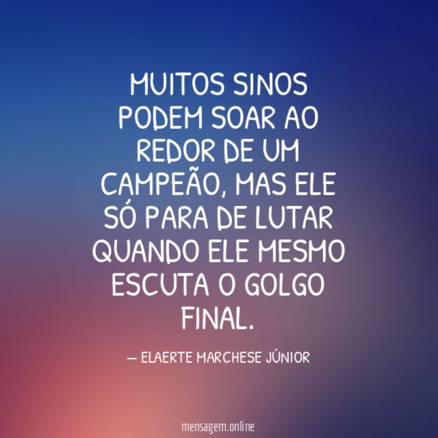 MUITOS SINOS PODEM SOAR AO REDOR DE UM CAMPEÃO