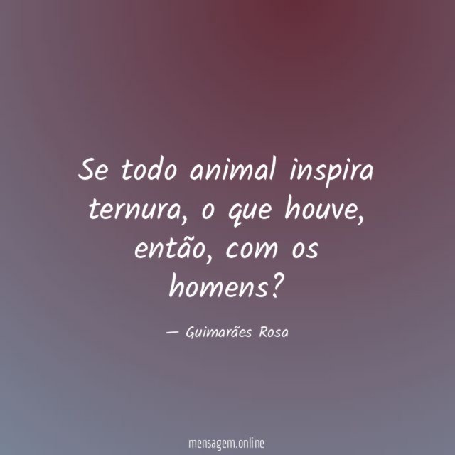 Se todo animal inspira ternura