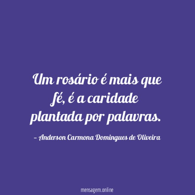 Um rosário é mais que fé