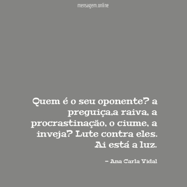 Quem é o seu oponente