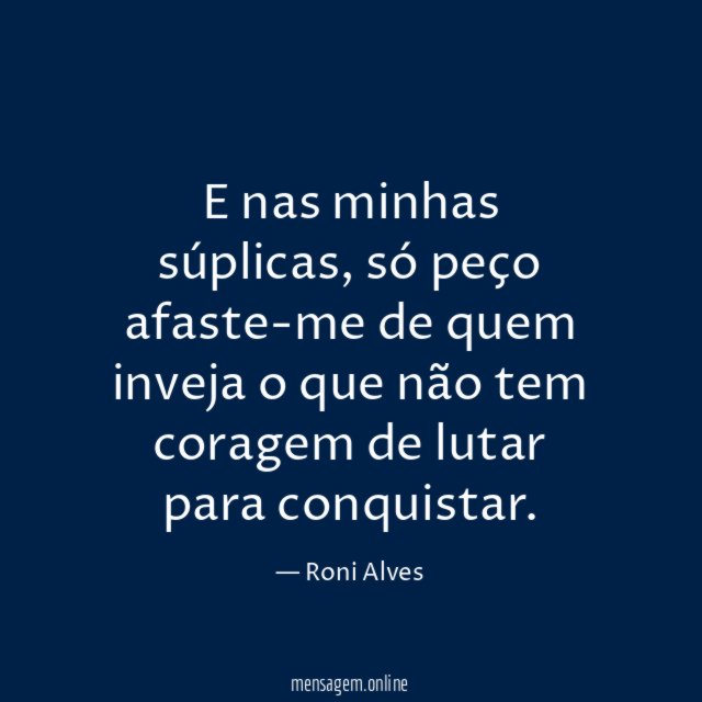 E nas minhas súplicas