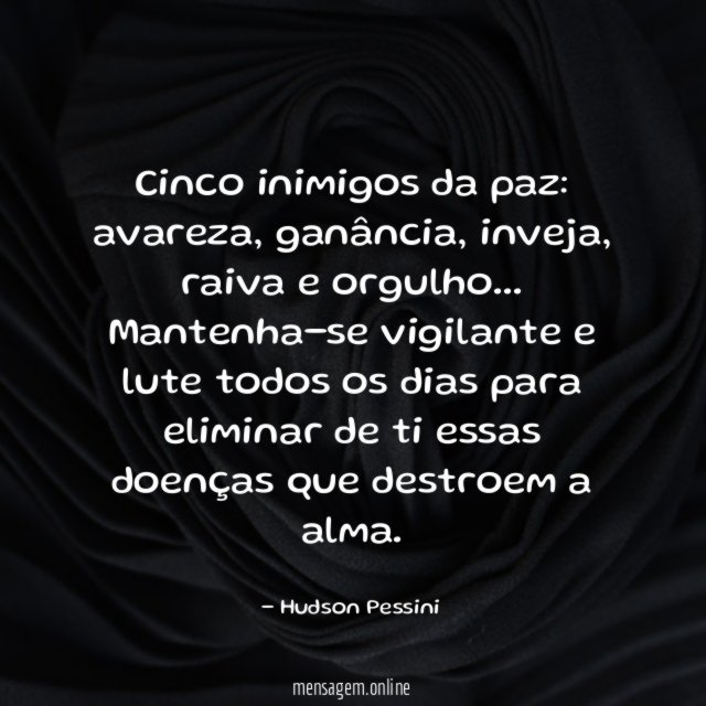 Cinco inimigos da paz