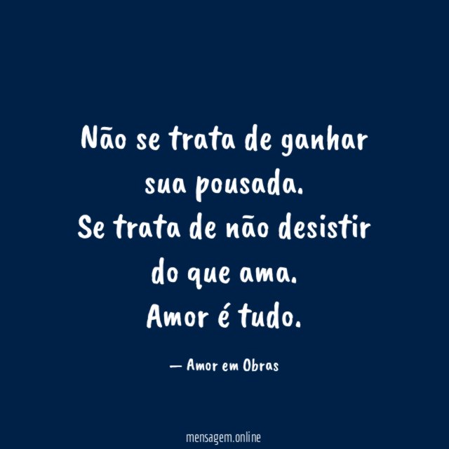 Não se trata de ganhar sua pousada