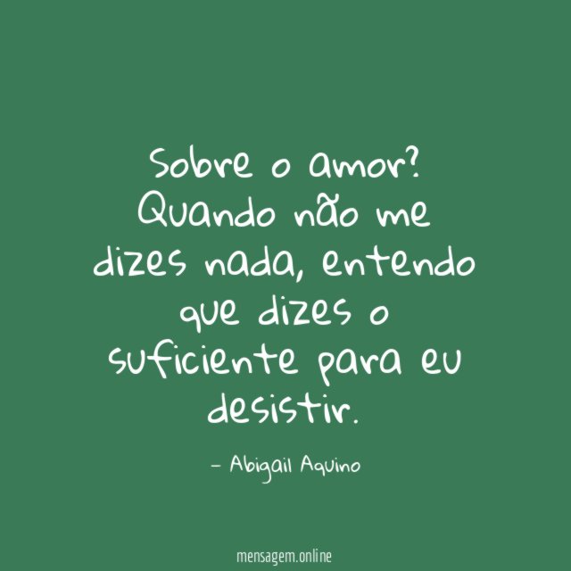 Sobre o amor