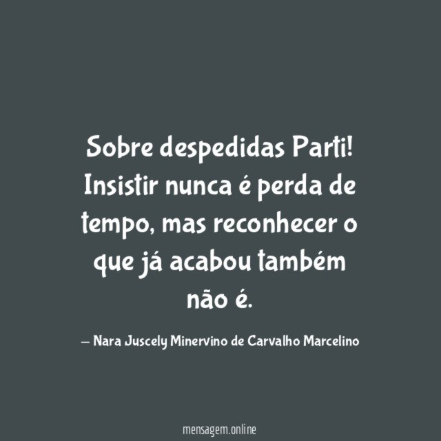 Sobre despedidas