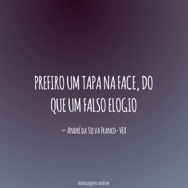 Prefiro um tapa na face