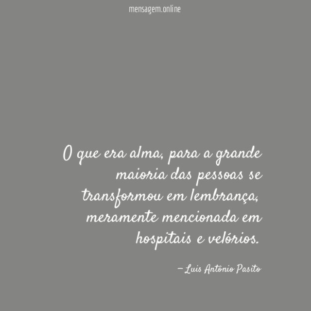 O que era alma