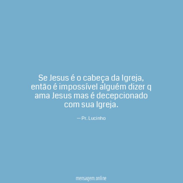 Se Jesus é o cabeça da Igreja
