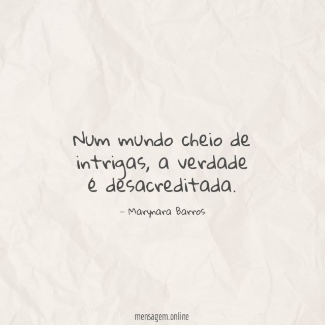 Num mundo cheio de intrigas
