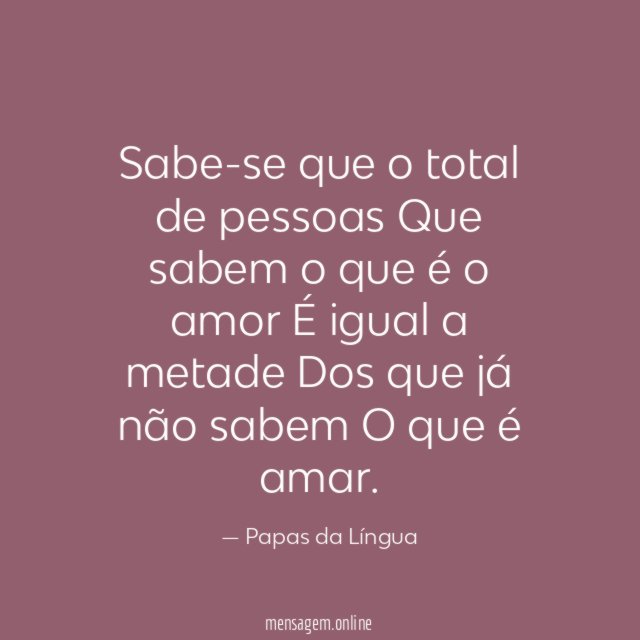 Sabe-se que o total de pessoas Que sabem