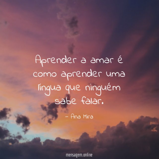 Aprender a amar é como aprender uma língua