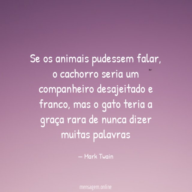 Se os animais pudessem falar