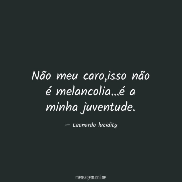 Não meu caro