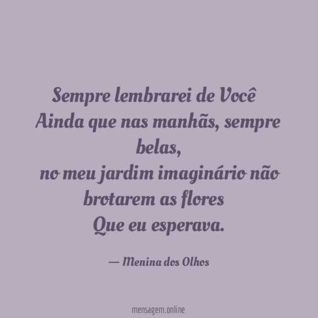 Sempre lembrarei de Você