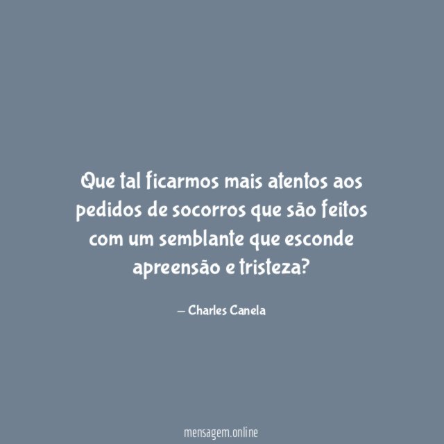 Que tal ficarmos mais atentos aos pedidos de