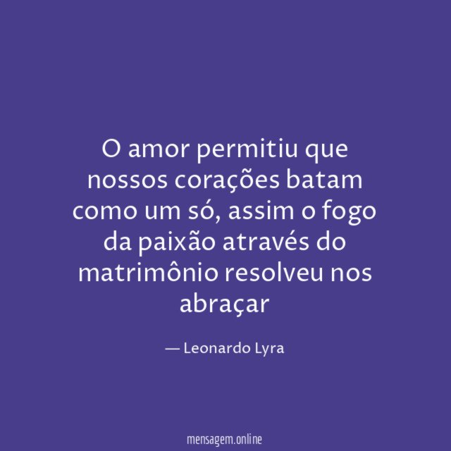 O amor permitiu que nossos corações batam como um só