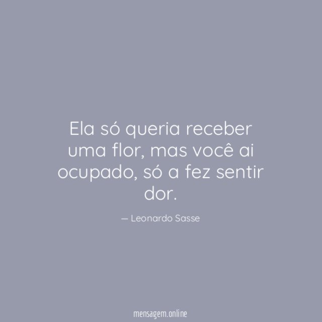 Ela só queria receber uma flor