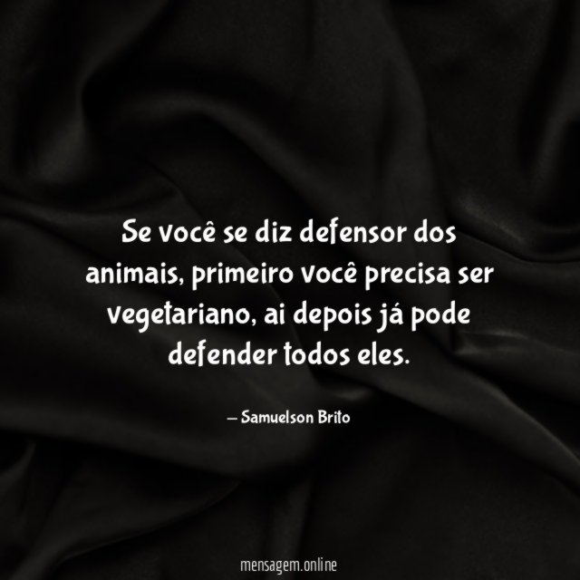 Se você se diz defensor dos animais