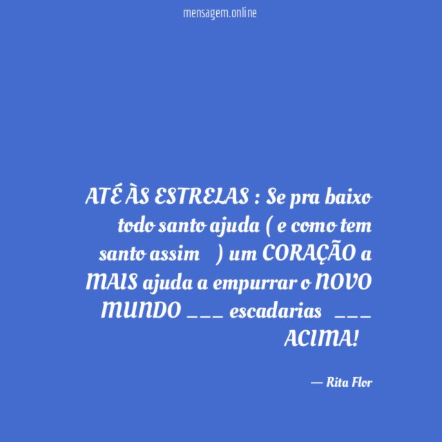 ATÉ ÀS ESTRELAS