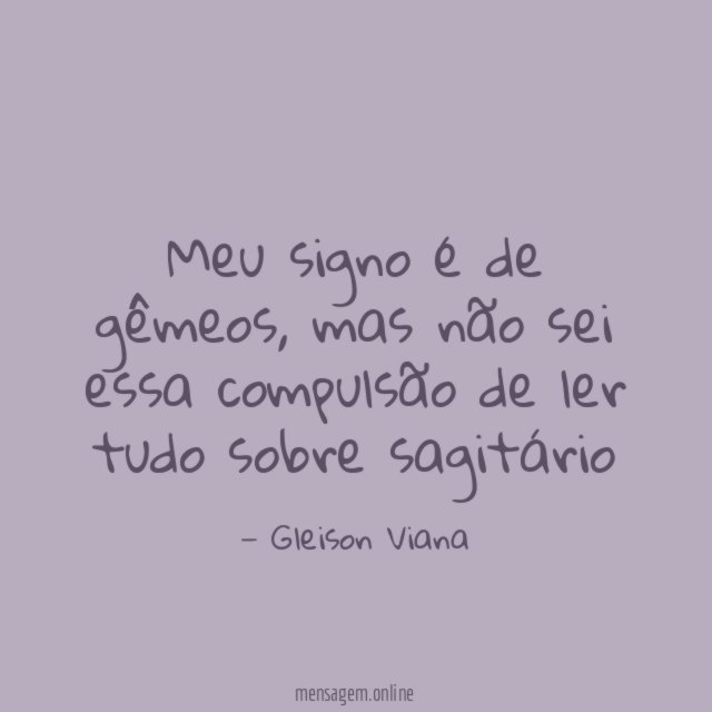 Meu signo é de gêmeos