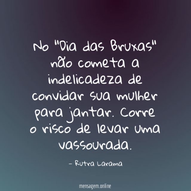 No "Dia das Bruxas" não cometa a indelicadeza