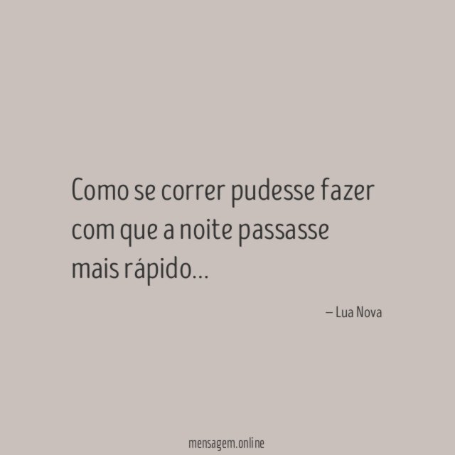 Como se correr pudesse fazer com que a