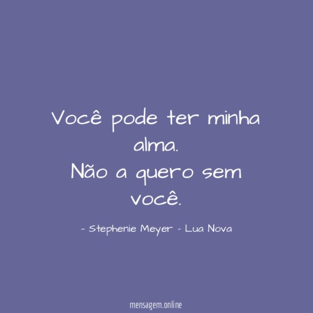 Você pode ter minha alma
