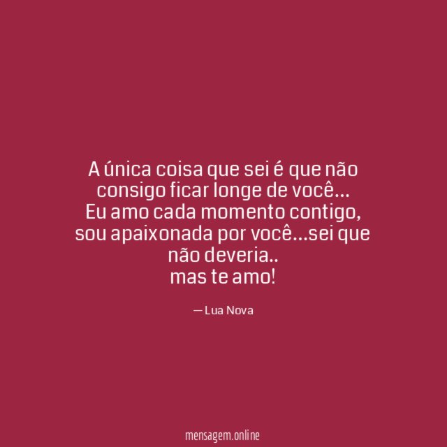 A única coisa que sei é que não