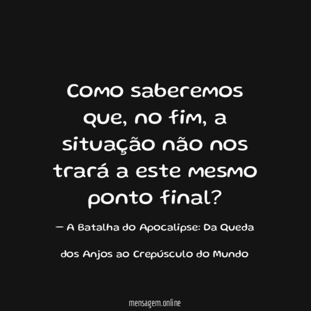Como saberemos que