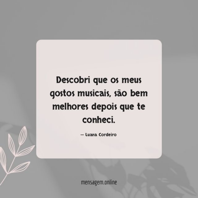 Descobri que os meus gostos musicais