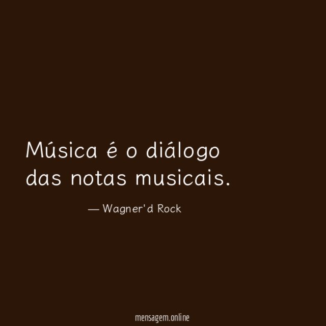 Música é o diálogo das notas musicais