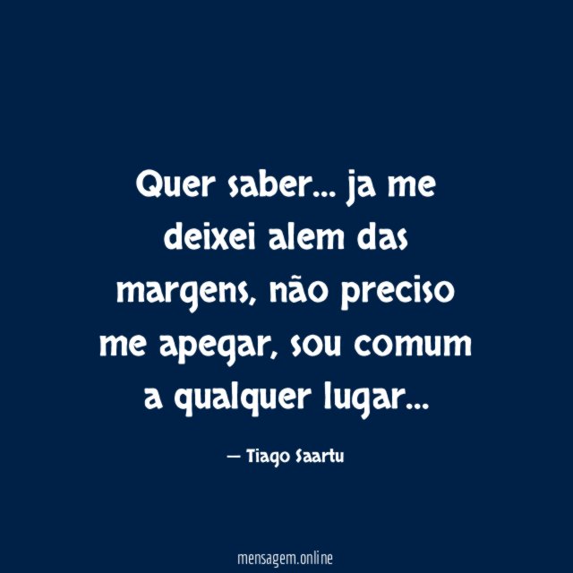 Quer saber