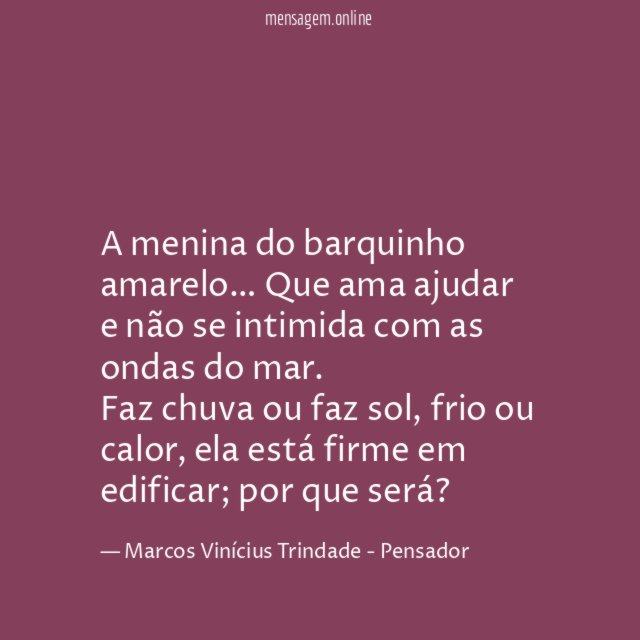 A menina do barquinho amarelo