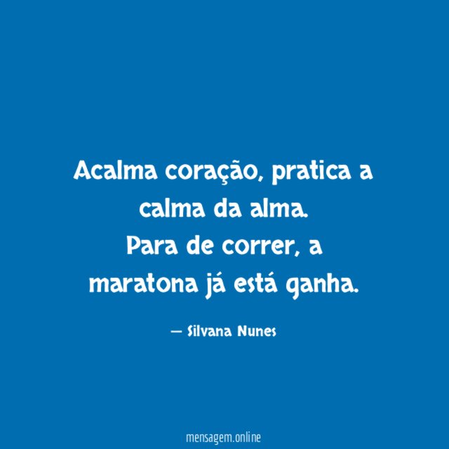 Acalma coração