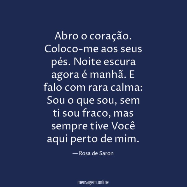 Abro o coração