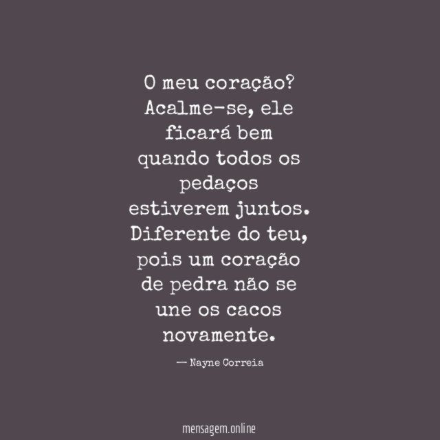 O meu coração