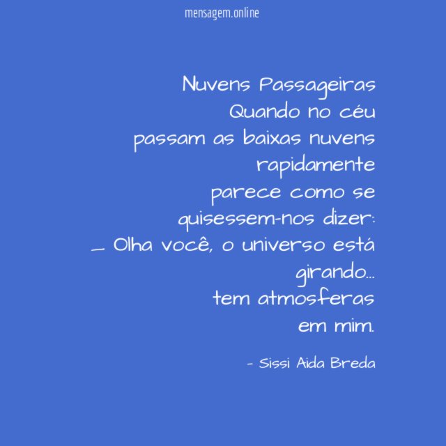 Nuvens Passageiras