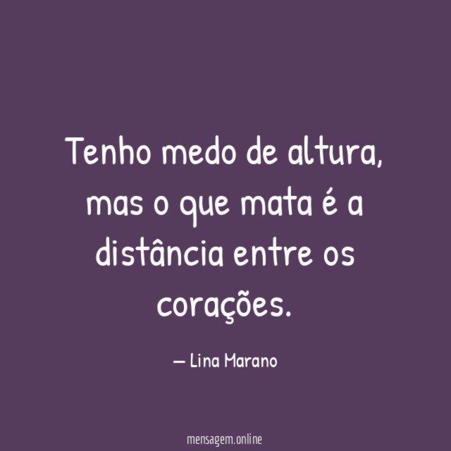 Tenho medo de altura