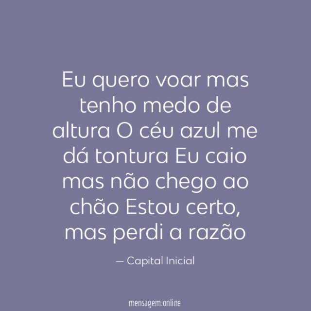 Eu quero voar mas tenho medo de altura