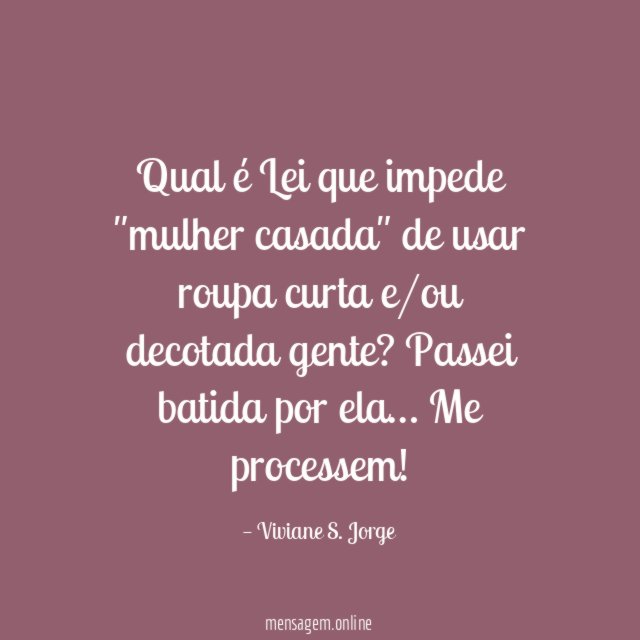 Qual é Lei que impede "mulher casada" de