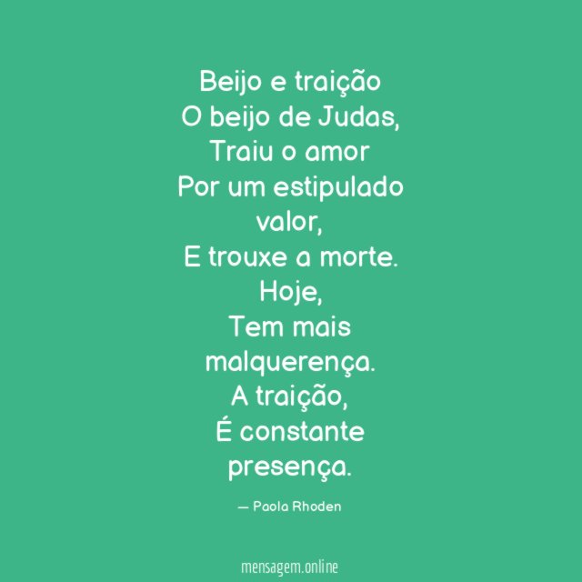 Beijo e traição