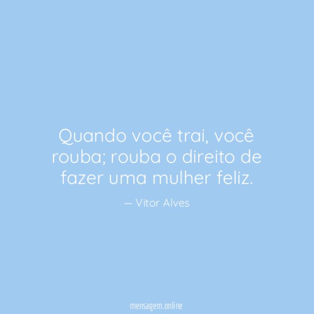 Quando você trai