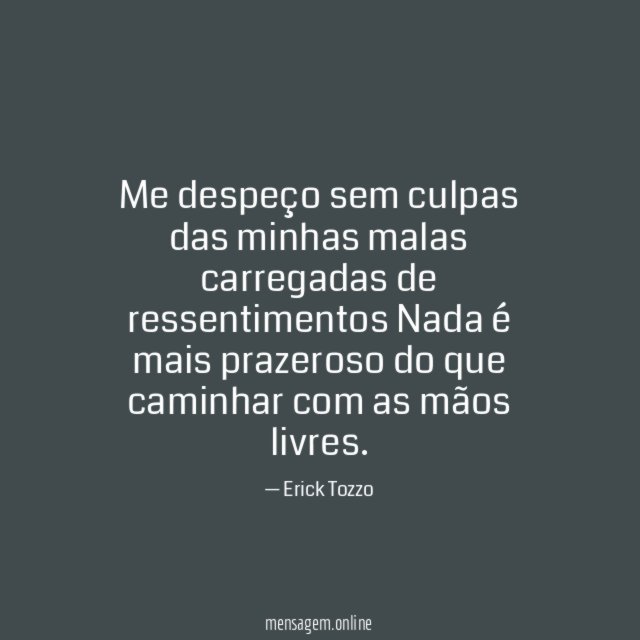 Me despeço sem culpas das minhas malas carregadas