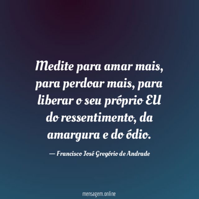 Medite para amar mais
